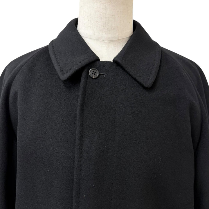 Excellent Burberrys coat black cashmere mens