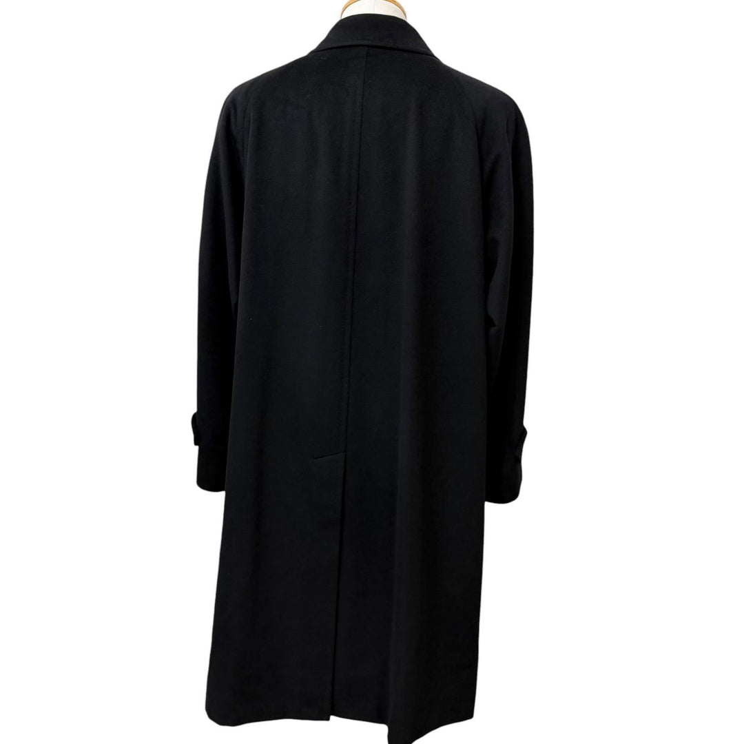 Excellent Burberrys coat black cashmere mens