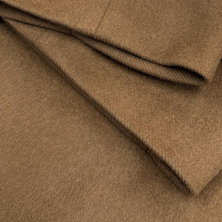 Great Aquascutum coat Figurine tailoring Brown Pure Cashmere mens