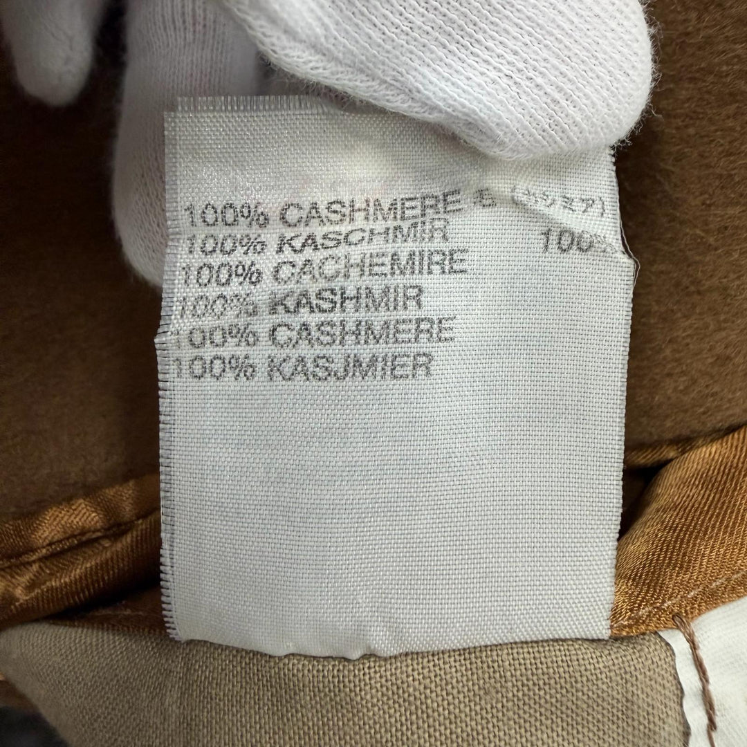 Great Aquascutum coat Figurine tailoring Brown Pure Cashmere mens