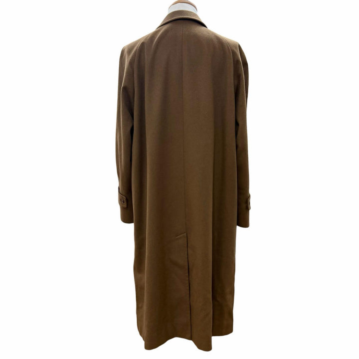 Great Aquascutum coat Figurine tailoring Brown Pure Cashmere mens