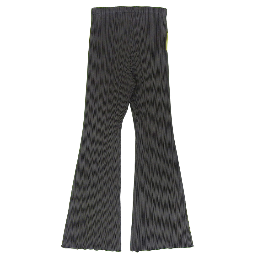 Excellent PLEATS PLEASE Pants Pleated green polyester Women 2 PP43-JF875