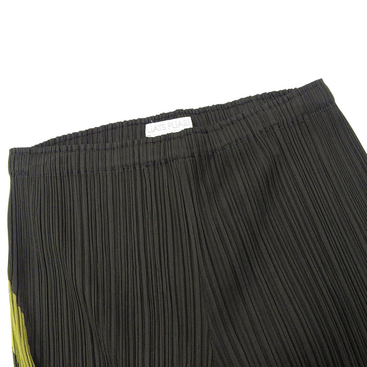 Excellent PLEATS PLEASE Pants Pleated green polyester Women 2 PP43-JF875