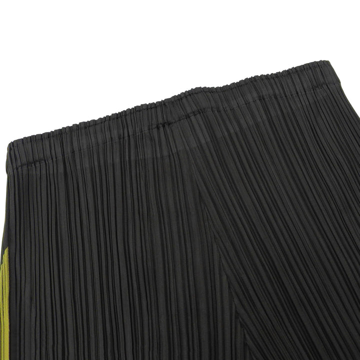 Excellent PLEATS PLEASE Pants Pleated green polyester Women 2 PP43-JF875