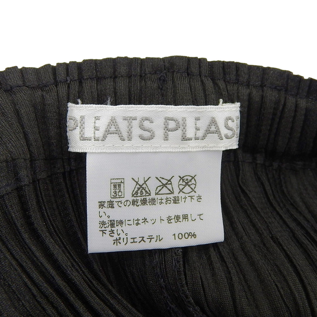 Excellent PLEATS PLEASE Pants Pleated green polyester Women 2 PP43-JF875