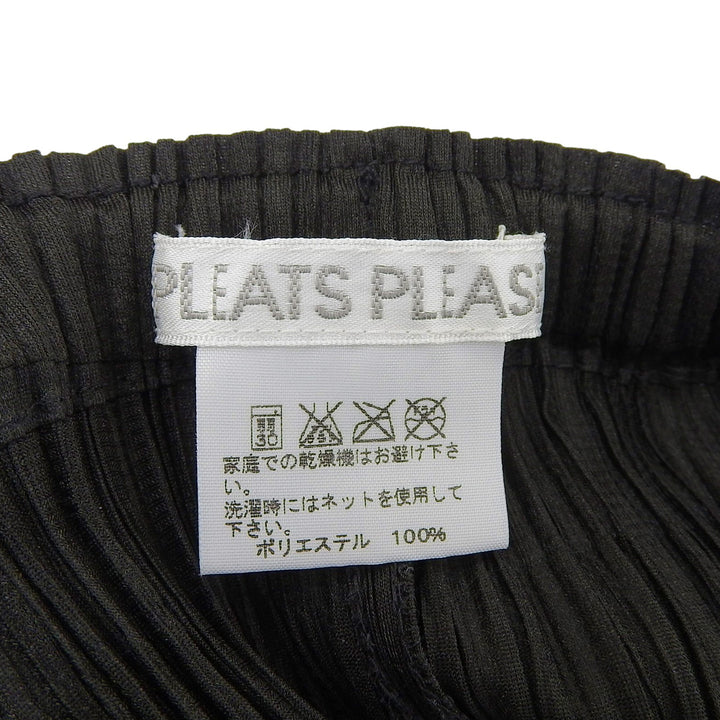 Excellent PLEATS PLEASE Pants Pleated green polyester Women 2 PP43-JF875