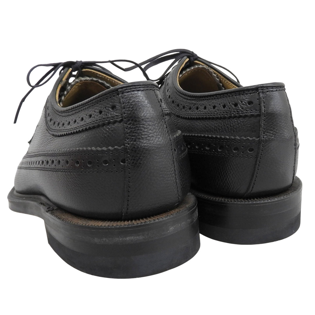Pristine REGAL Leather shoes Wingtip medallion black leather mens 25.5cm