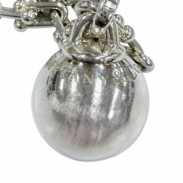Great TIFFANY&Co. Necklace Hardware Small Link Wrap Silver SV925 Women