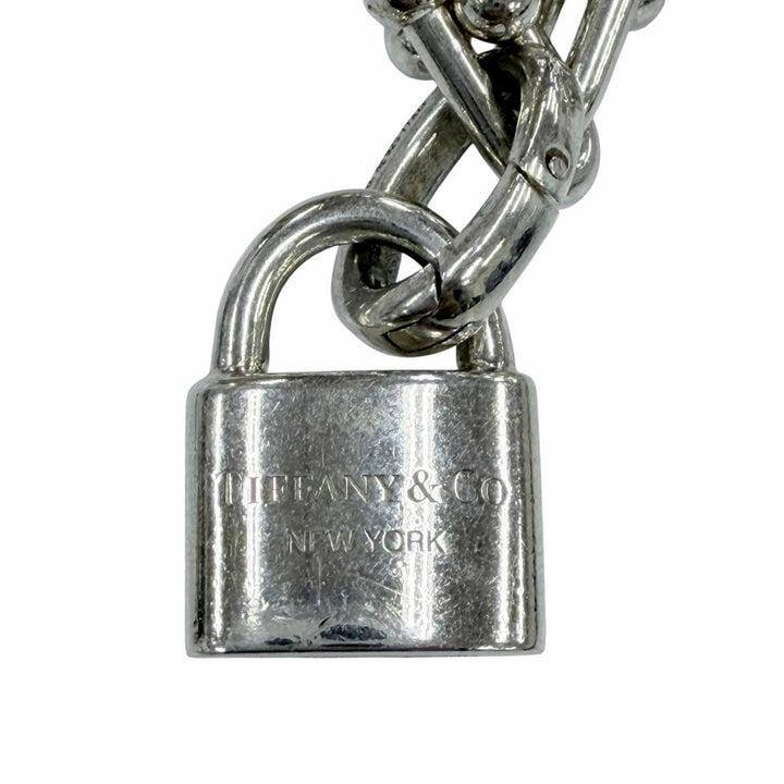 Great TIFFANY&Co. Necklace Hardware Small Link Wrap Silver SV925 Women