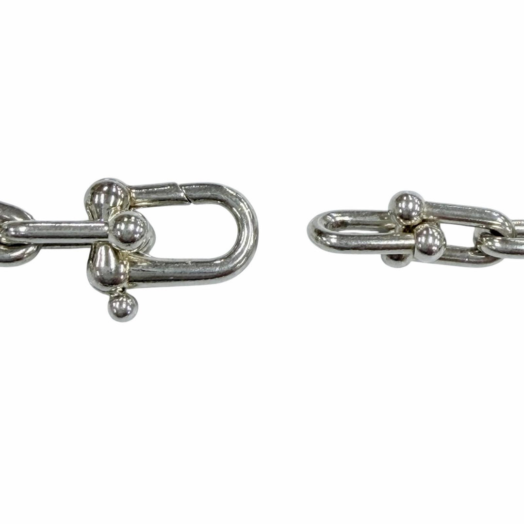 Great TIFFANY&Co. Necklace Hardware Small Link Wrap Silver SV925 Women