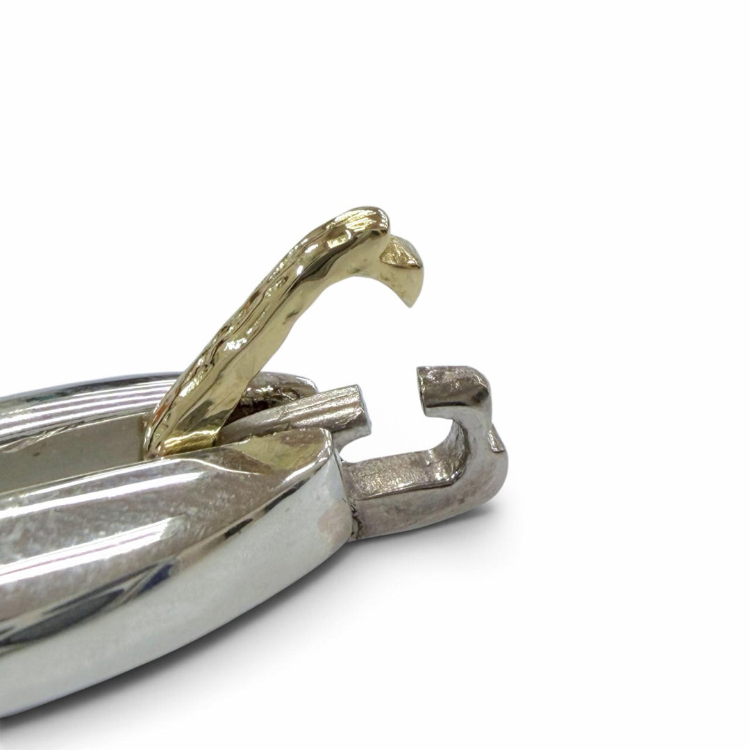 Excellent Georg Jensen bracelet Link 409 Combo Silver 925 mens