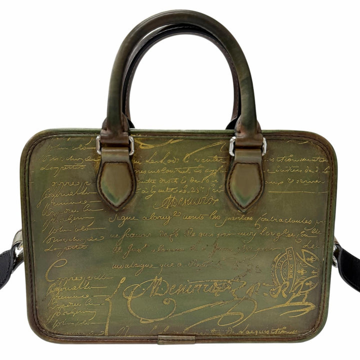 Great BERLUTI Shoulder Bag Anjoul Gulliver Scritto Calligraphy 2WAY