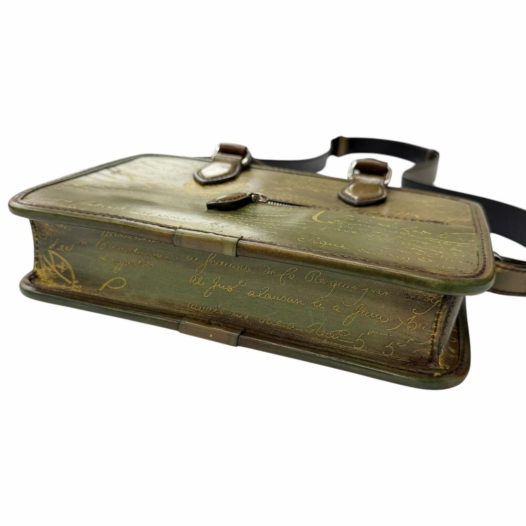 Great BERLUTI Shoulder Bag Anjoul Gulliver Scritto Calligraphy 2WAY