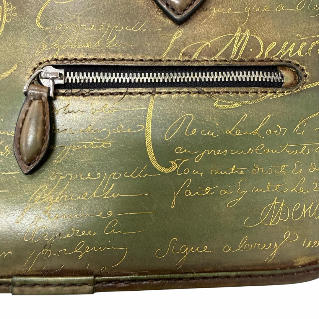Great BERLUTI Shoulder Bag Anjoul Gulliver Scritto Calligraphy 2WAY