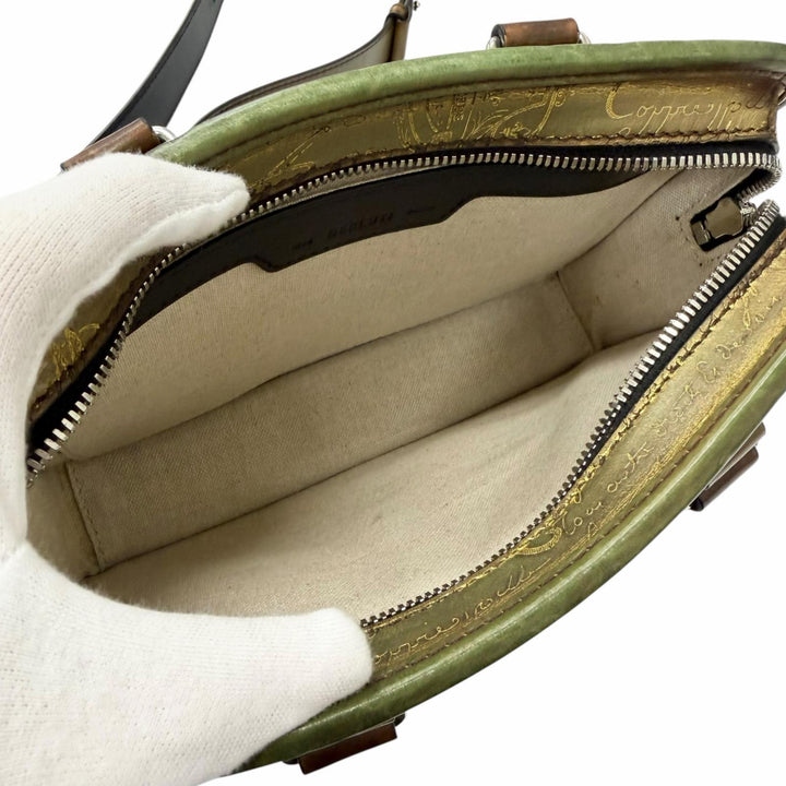Great BERLUTI Shoulder Bag Anjoul Gulliver Scritto Calligraphy 2WAY