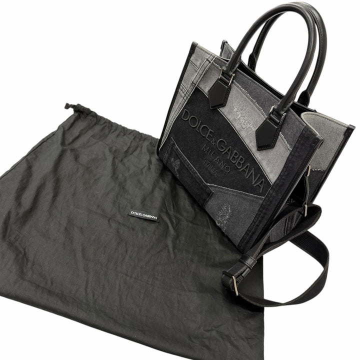 Pristine DOLCE&GABBANA Shoulder Bag Edge Shopping Bag