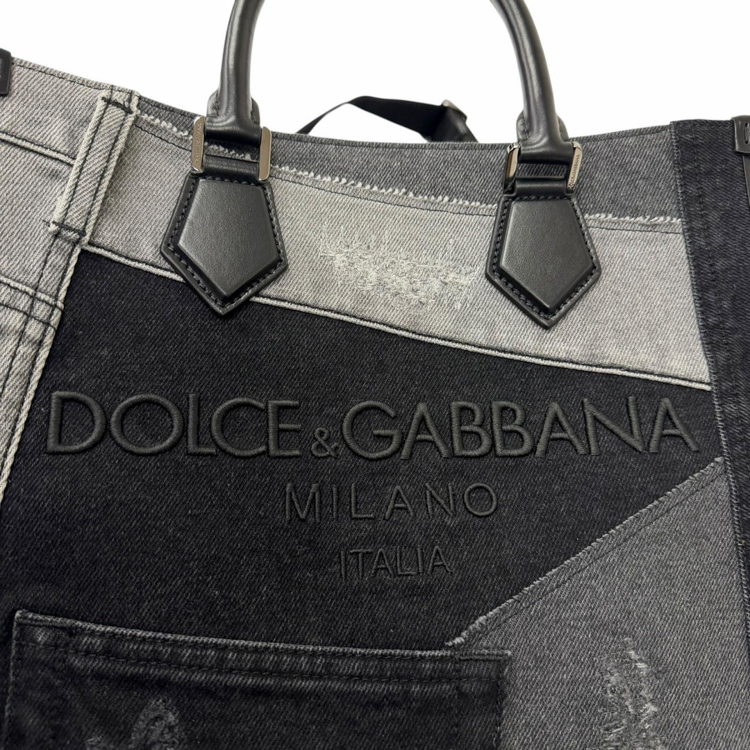 Pristine DOLCE&GABBANA Shoulder Bag Edge Shopping Bag