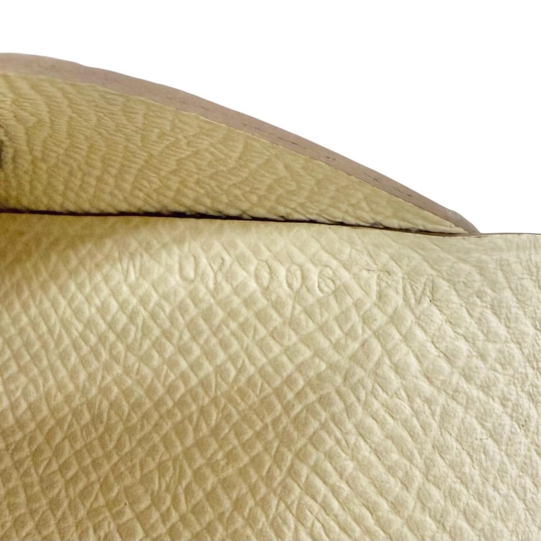 Great HERMES Coin case Calvi duo Compact wallet Epsom Leather Women