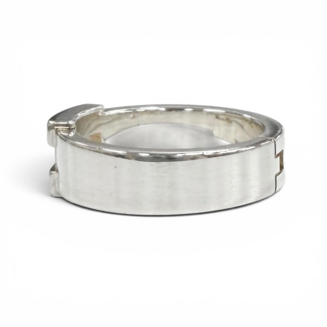 Great HERMES Ring ring Hercules H motif Silver AG925 Women 48