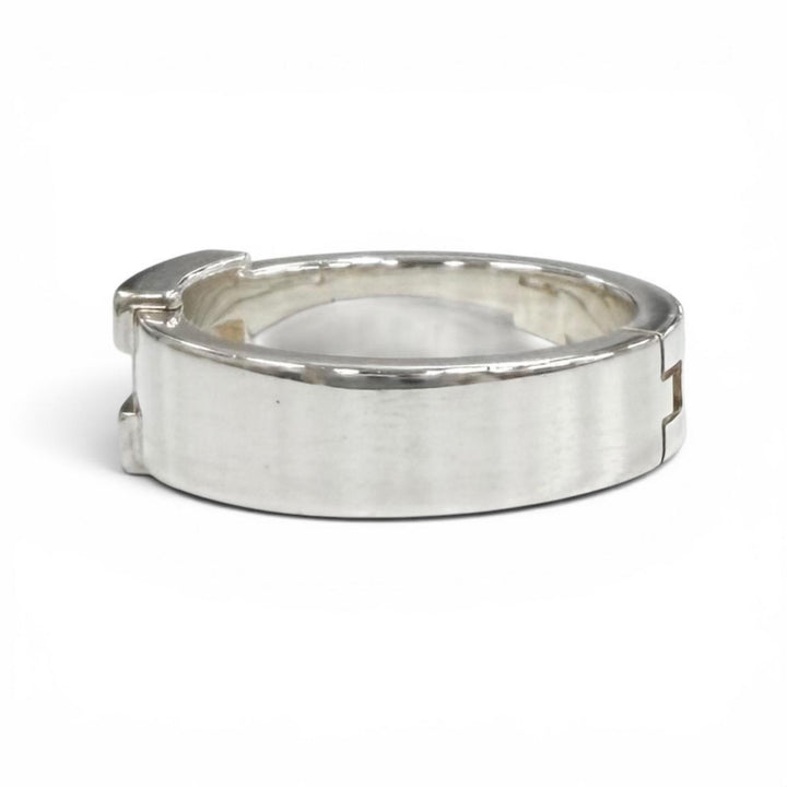 Great HERMES Ring ring Hercules H motif Silver AG925 Women 48