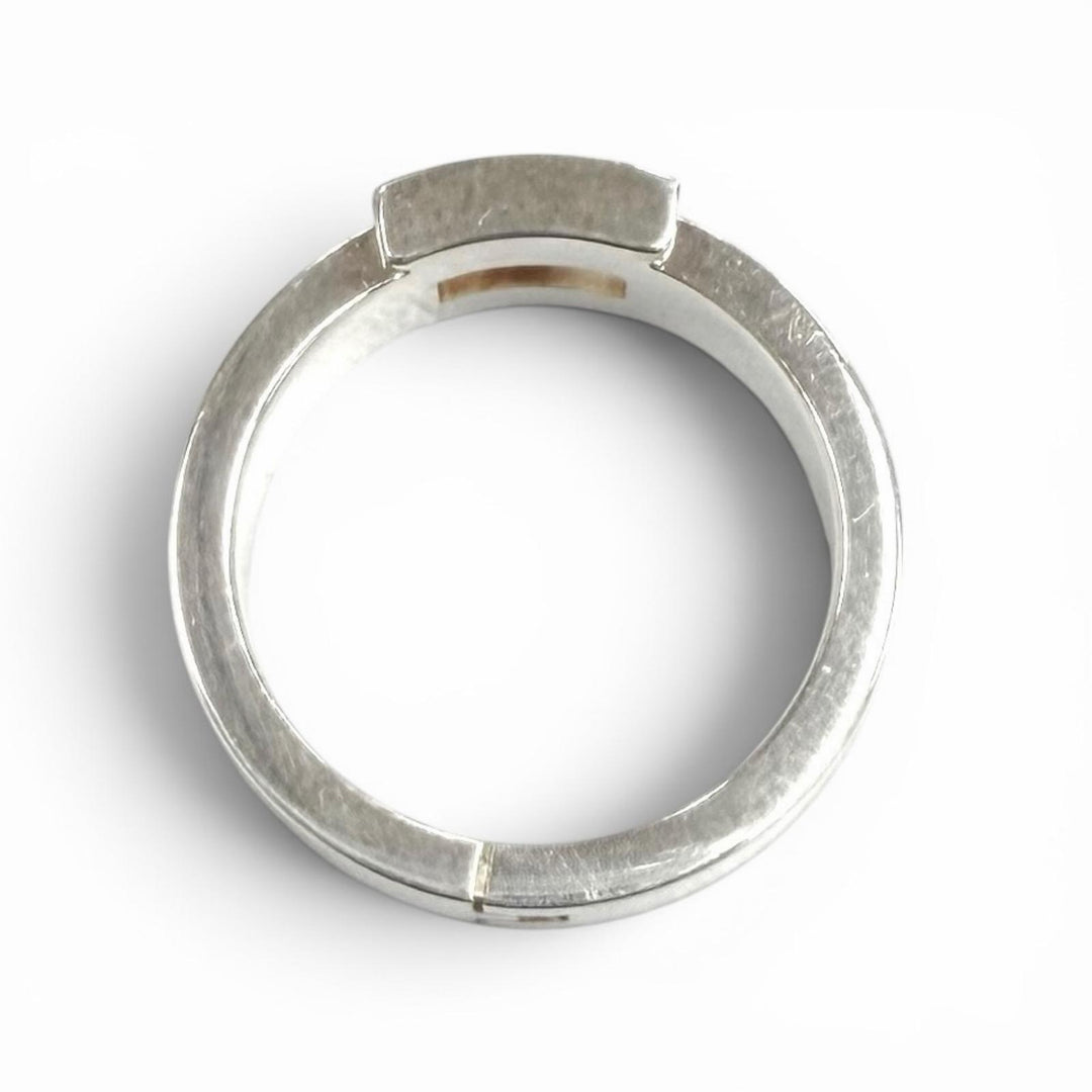 Great HERMES Ring ring Hercules H motif Silver AG925 Women 48