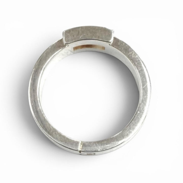 Great HERMES Ring ring Hercules H motif Silver AG925 Women 48