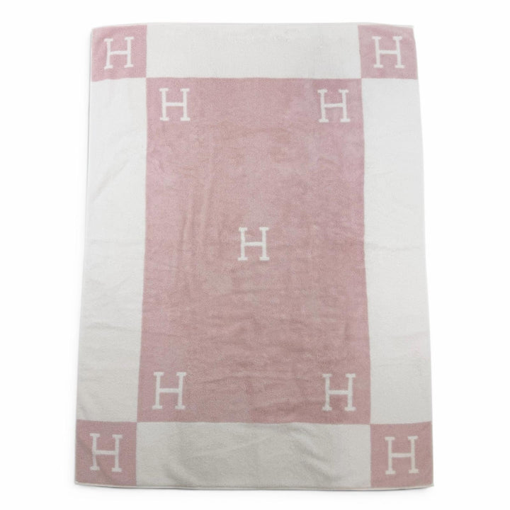 Excellent HERMES towel Avalon H pattern, around 120 x 34.6"" bath towel cotton
