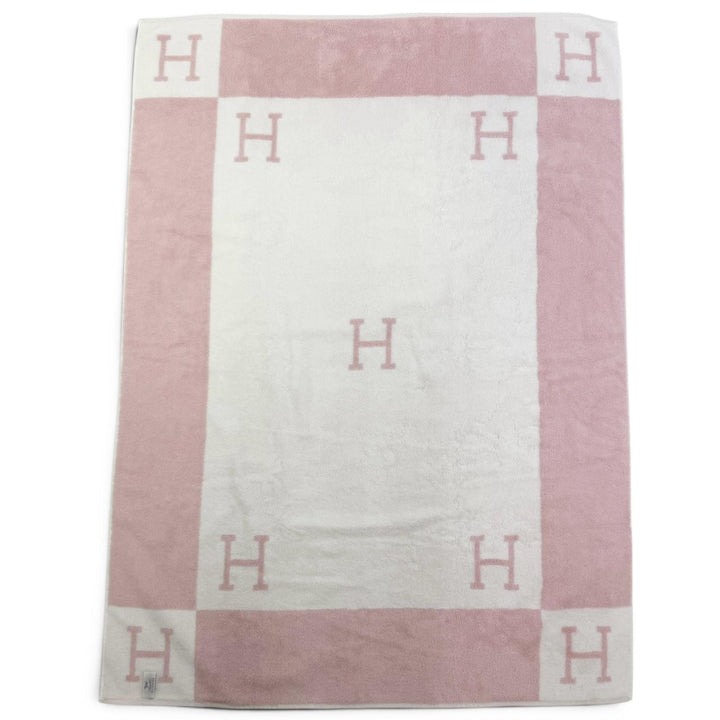 Excellent HERMES towel Avalon H pattern, around 120 x 34.6"" bath towel cotton