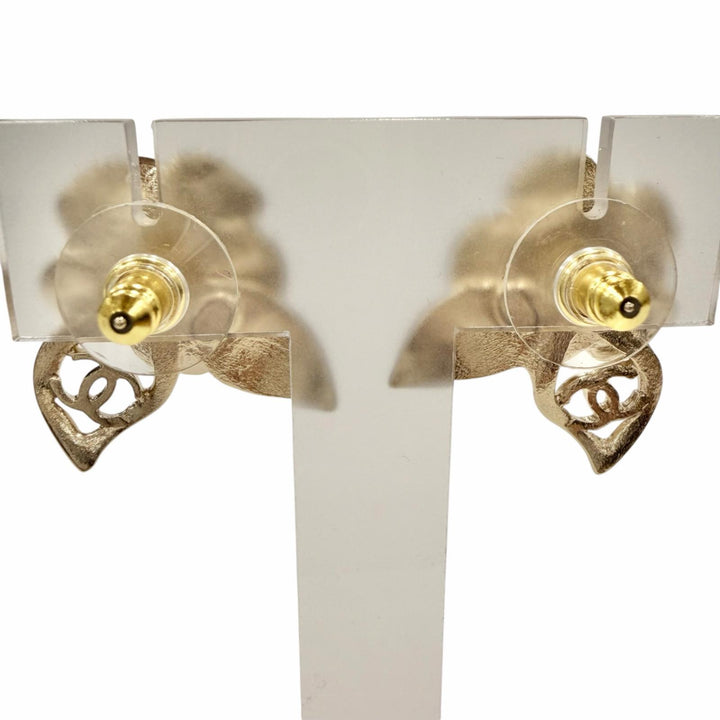 Excellent CHANEL Pierce gold Women L24B