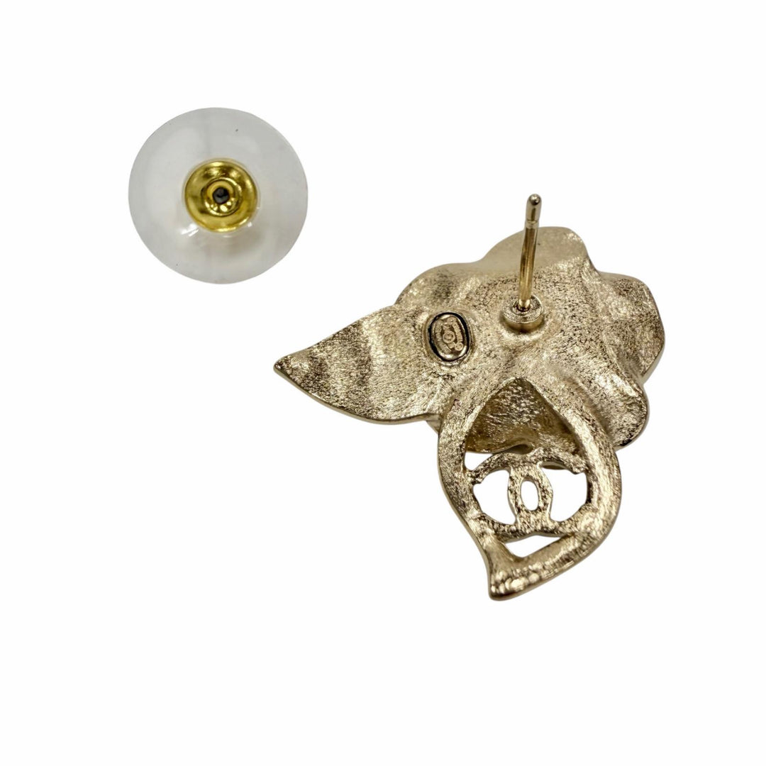 Excellent CHANEL Pierce gold Women L24B