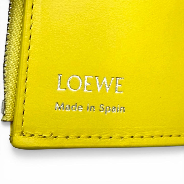 Very Good LOEWE Tri-fold wallet Pebble Vertical Wallet Small CANBS33X01