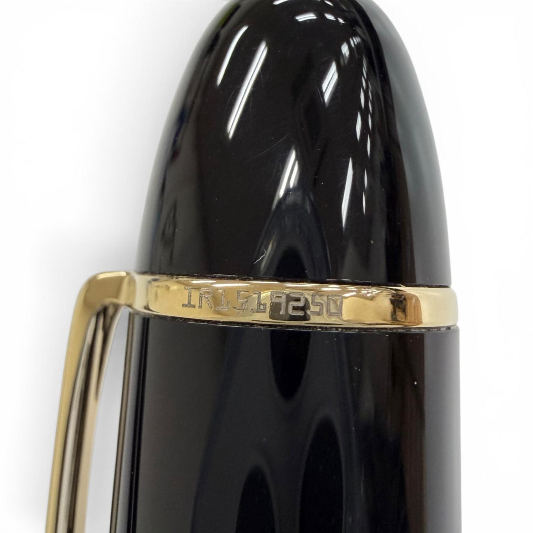Excellent MONTBLANC fountain pen Meisterstück 149 pix White Star black 18K mens