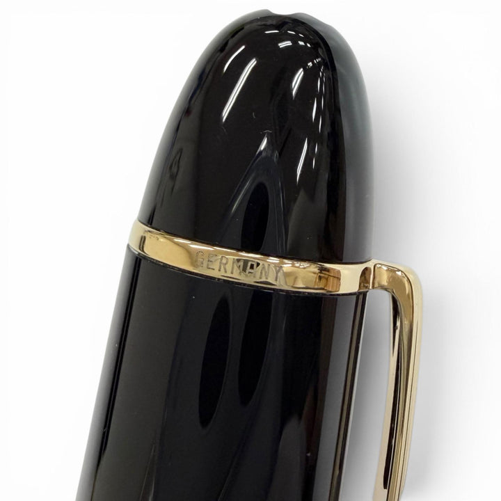 Excellent MONTBLANC fountain pen Meisterstück 149 pix White Star black 18K mens