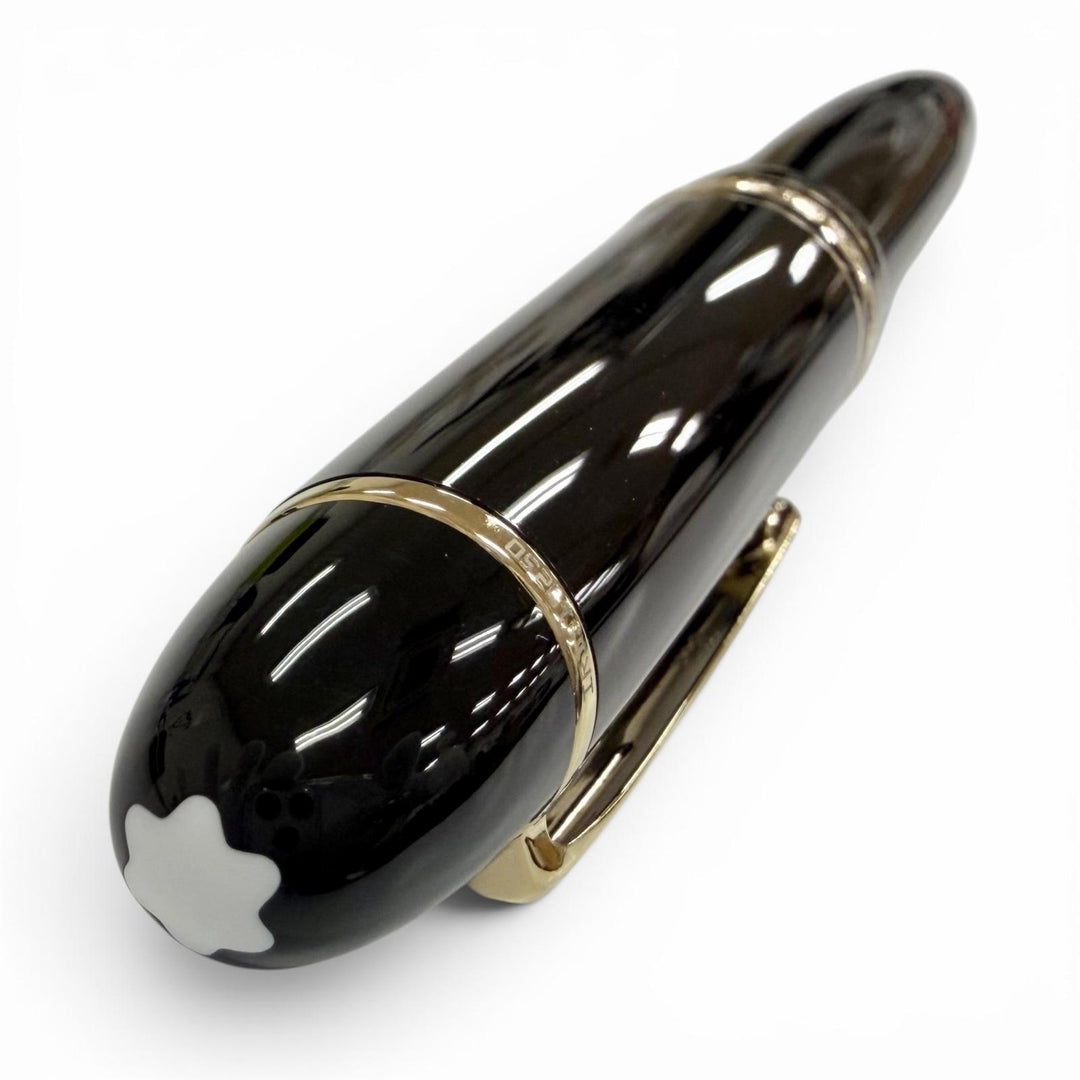 Excellent MONTBLANC fountain pen Meisterstück 149 pix White Star black 18K mens