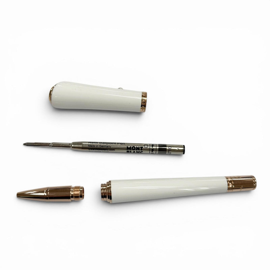 Excellent MONTBLANC Ballpoint pen Marilyn Monroe Special Edition white Pearl