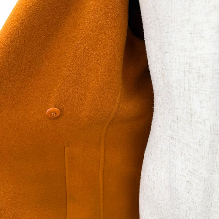 Excellent Max Mara Cucito Amano Angora Cashmere Blend Belted Wrap Coat 40