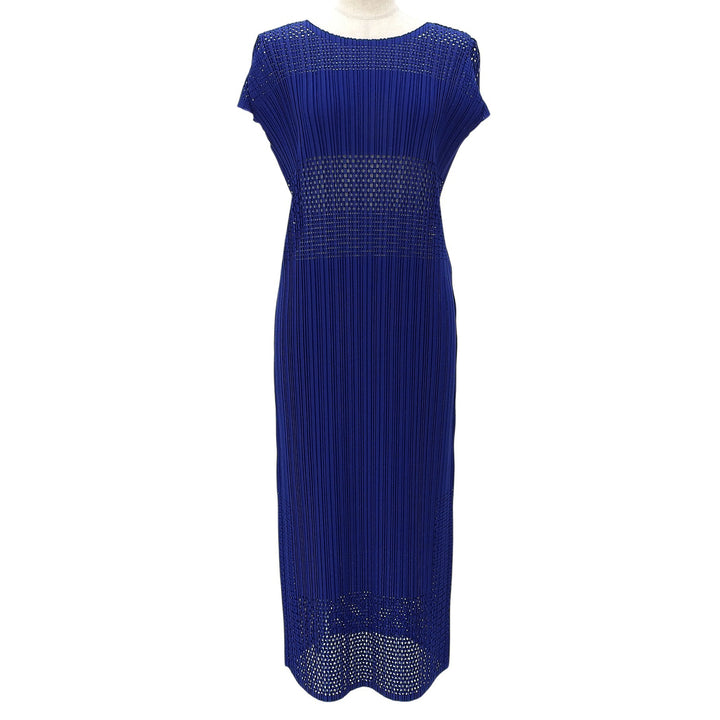 Excellent PLEATS PLEASE one piece A-POC Pleated blue polyester Women PP31JH923