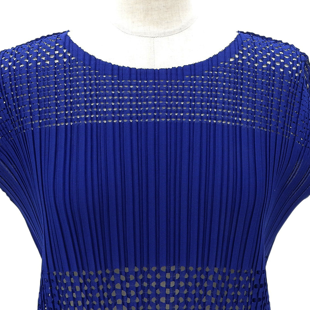 Excellent PLEATS PLEASE one piece A-POC Pleated blue polyester Women PP31JH923