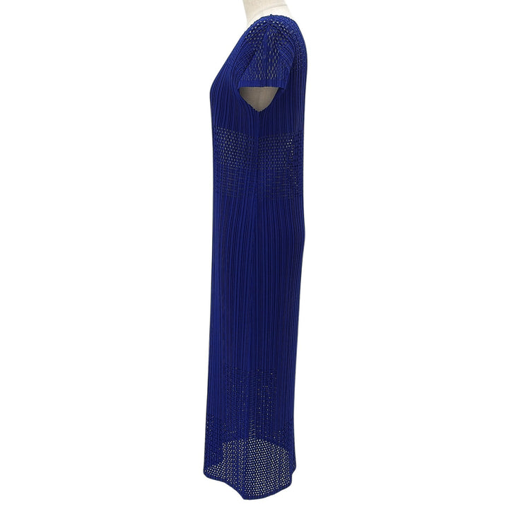 Excellent PLEATS PLEASE one piece A-POC Pleated blue polyester Women PP31JH923