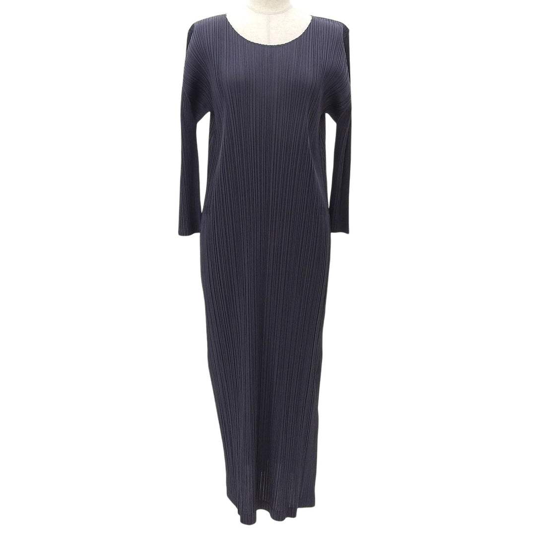 Excellent PLEATS PLEASE one piece Navy polyester Women 3 PP01-JH187