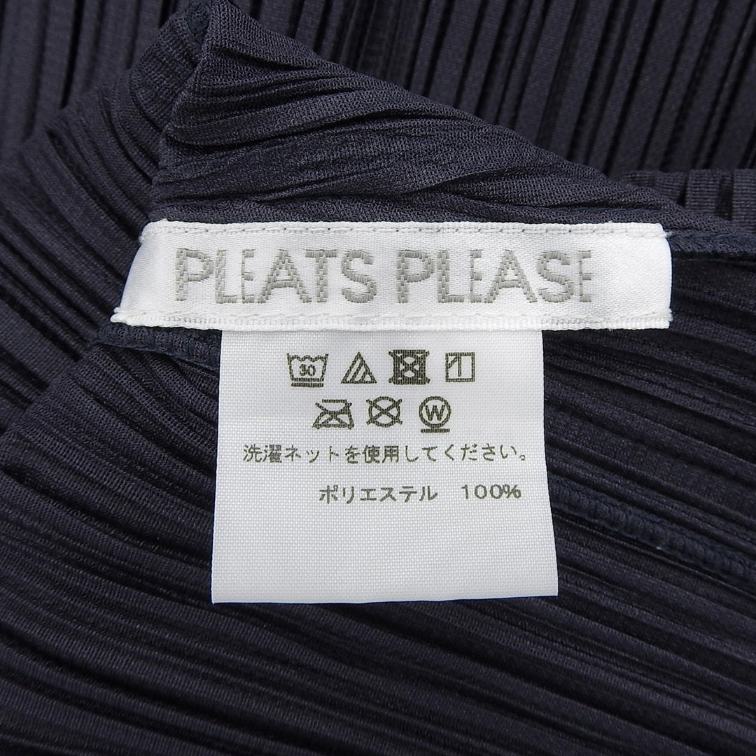 Excellent PLEATS PLEASE one piece Navy polyester Women 3 PP01-JH187