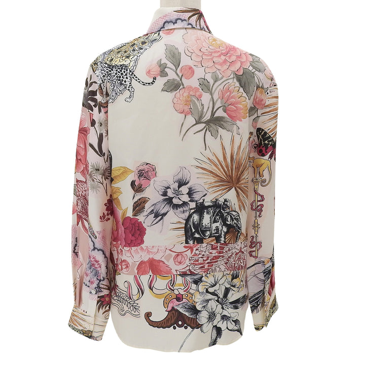 Excellent Salvatore Ferragamo Long sleeve shirt Multi silk Women 42