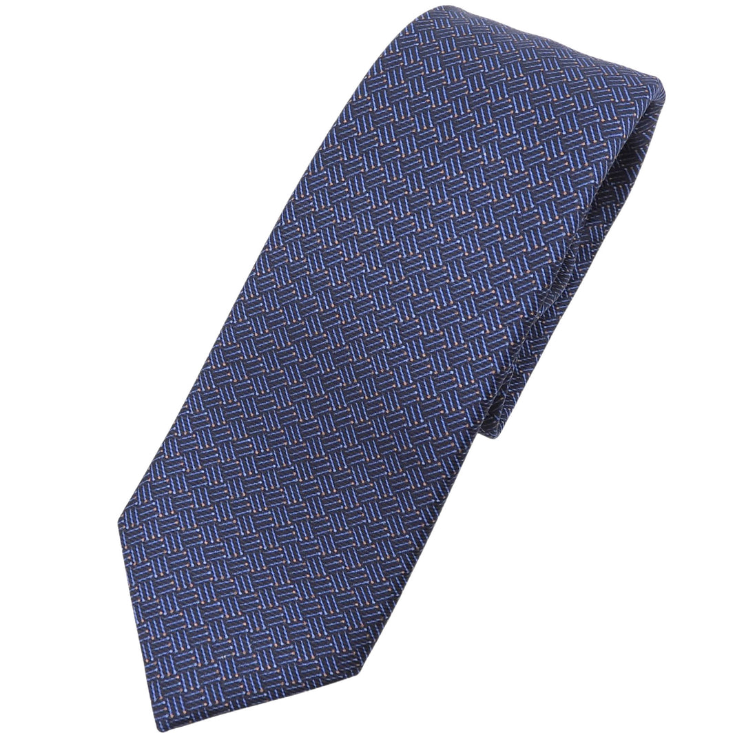 Pristine BVLGARI tie Overall handle black silk mens