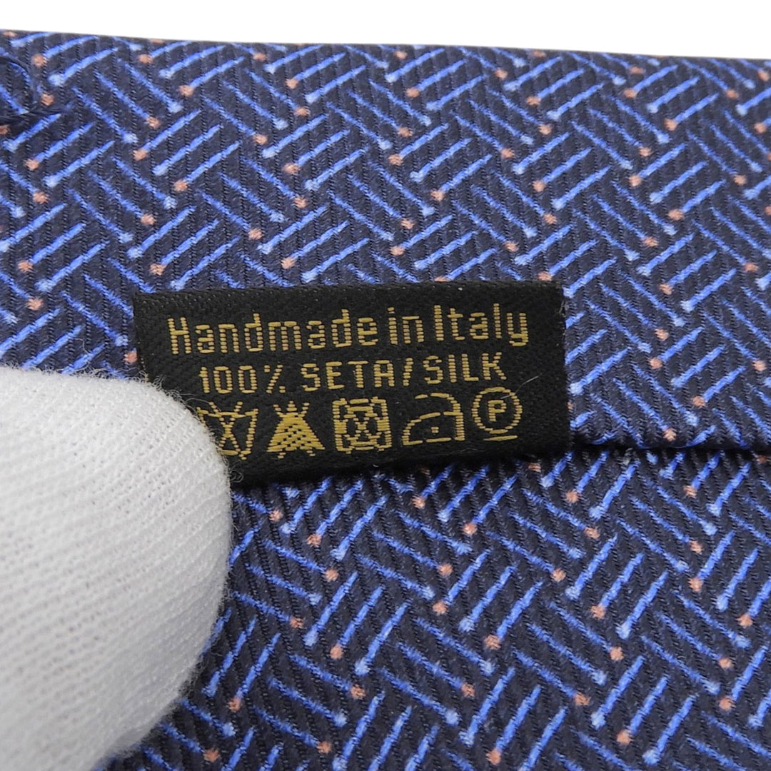 Pristine BVLGARI tie Overall handle black silk mens
