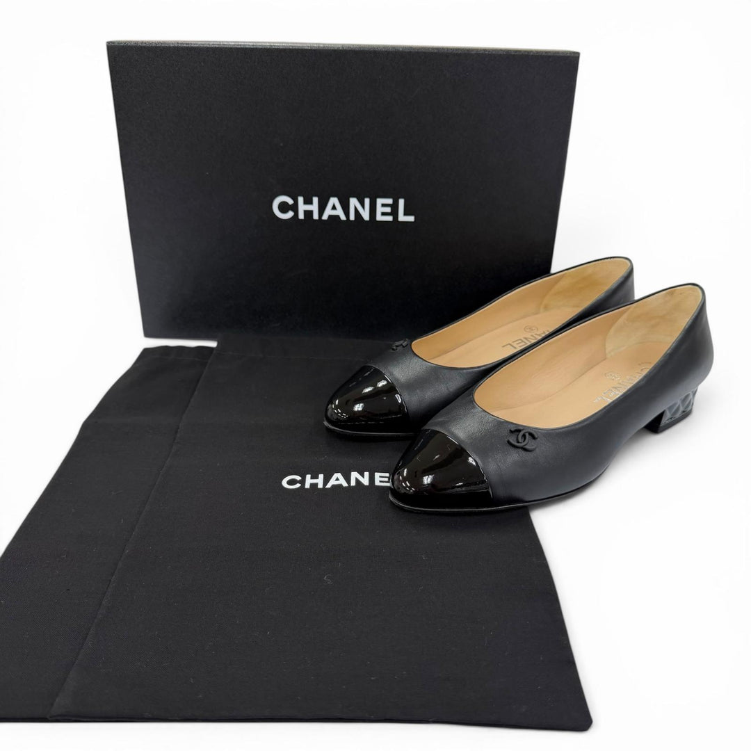 Great CHANEL pumps COCO Mark Matelasse Leather black leather Women 36 18B G34201