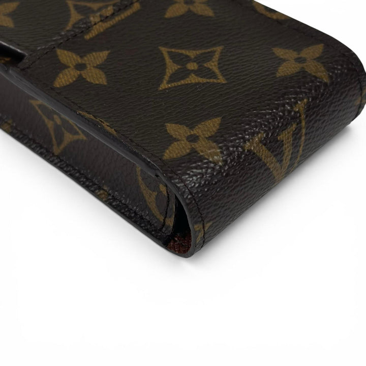 Excellent LOUIS VUITTON Cigarette case Etui Cigarette Brown Monogram M63024