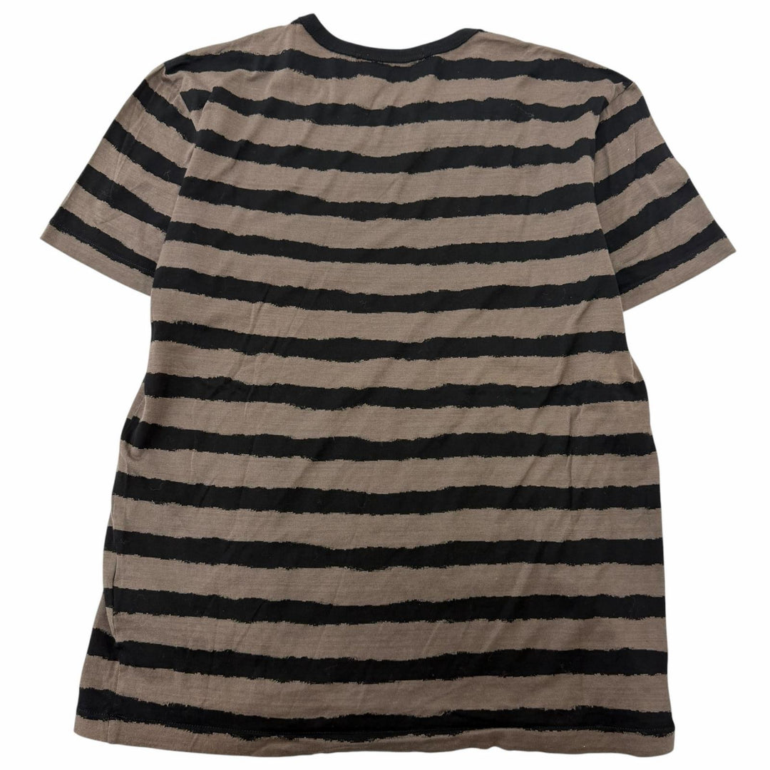 Excellent LOUIS VUITTON Short sleeve T-shirt Border logo print