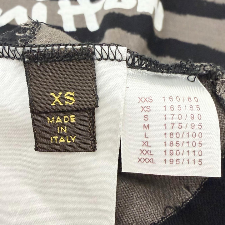 Excellent LOUIS VUITTON Short sleeve T-shirt Border logo print