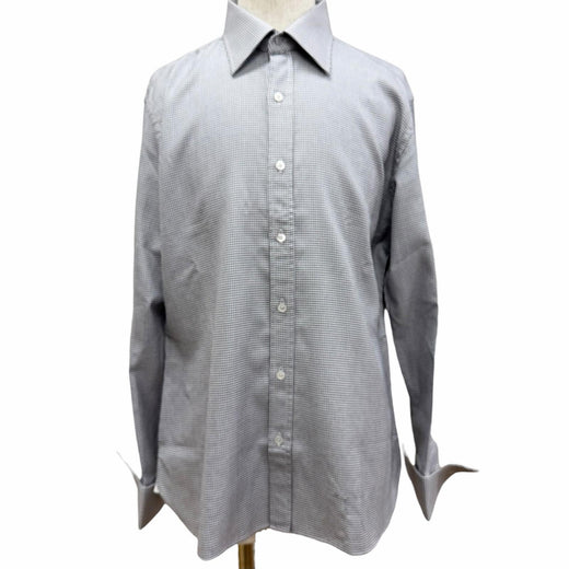 Excellent TOM FORD Long sleeve shirt Houndstooth pattern semi-custom