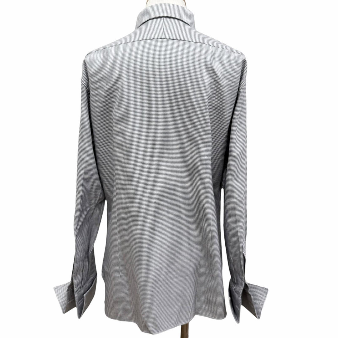 Excellent TOM FORD Long sleeve shirt Houndstooth pattern semi-custom